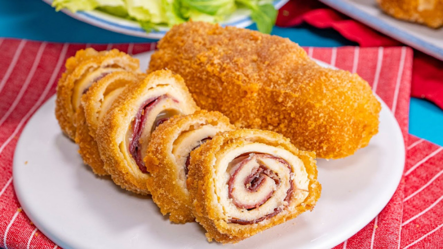 طرز تهیه رولت مرغ سوخاری :: آموزش آشپزی های آسان در خانه