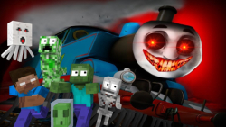 انیمیشن ماینکرفت | قطار ترسناک همه رو کشت