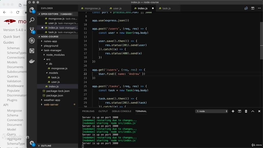 دوره کامل توسعه دهنده Node.js (ویرایش سوم) | قسمت 91 از 177