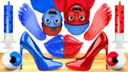 چالش غذایی  ژله آدمکی  سوشی  ه...