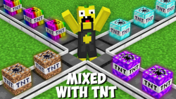 ماین کرفت میکس کردن تی ان تی ه...