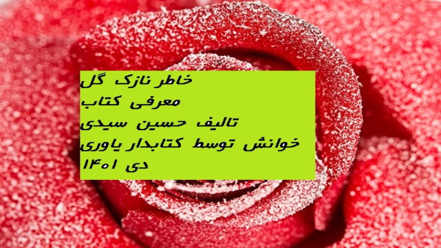 خاطر نازک  گل  (معرفی  کتاب ) زمان408ثانیه