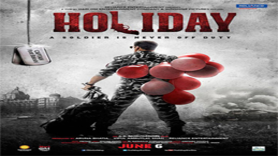 فیلم هندی تعطیلات:یک سرباز هرگز وظیفه خودرا رها نمیکند. زمان7722ثانیه