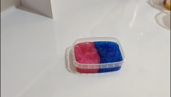 مخلوط کردن اسلایم دورنگ متالیک...