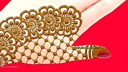 مدل ساده و بسیار زیبای حنا زدن...