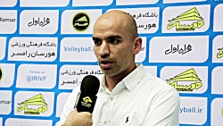 صحبت های سرمربیان و بازیکنان پ...