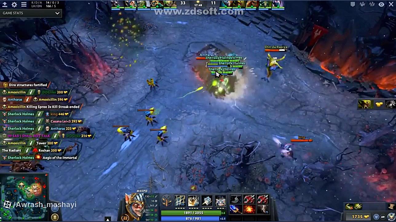 ارائه گیم پلی دوتا دو (Dota2) دکتر محمد حسین رضوانی