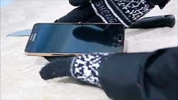 تست در برابر چاقو گوشی Samsung...