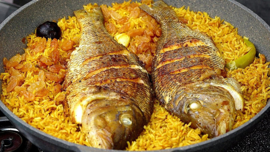دستور پخت کسبای ماهی سلطنتی یک غذای عربی فوق العاده با برنج