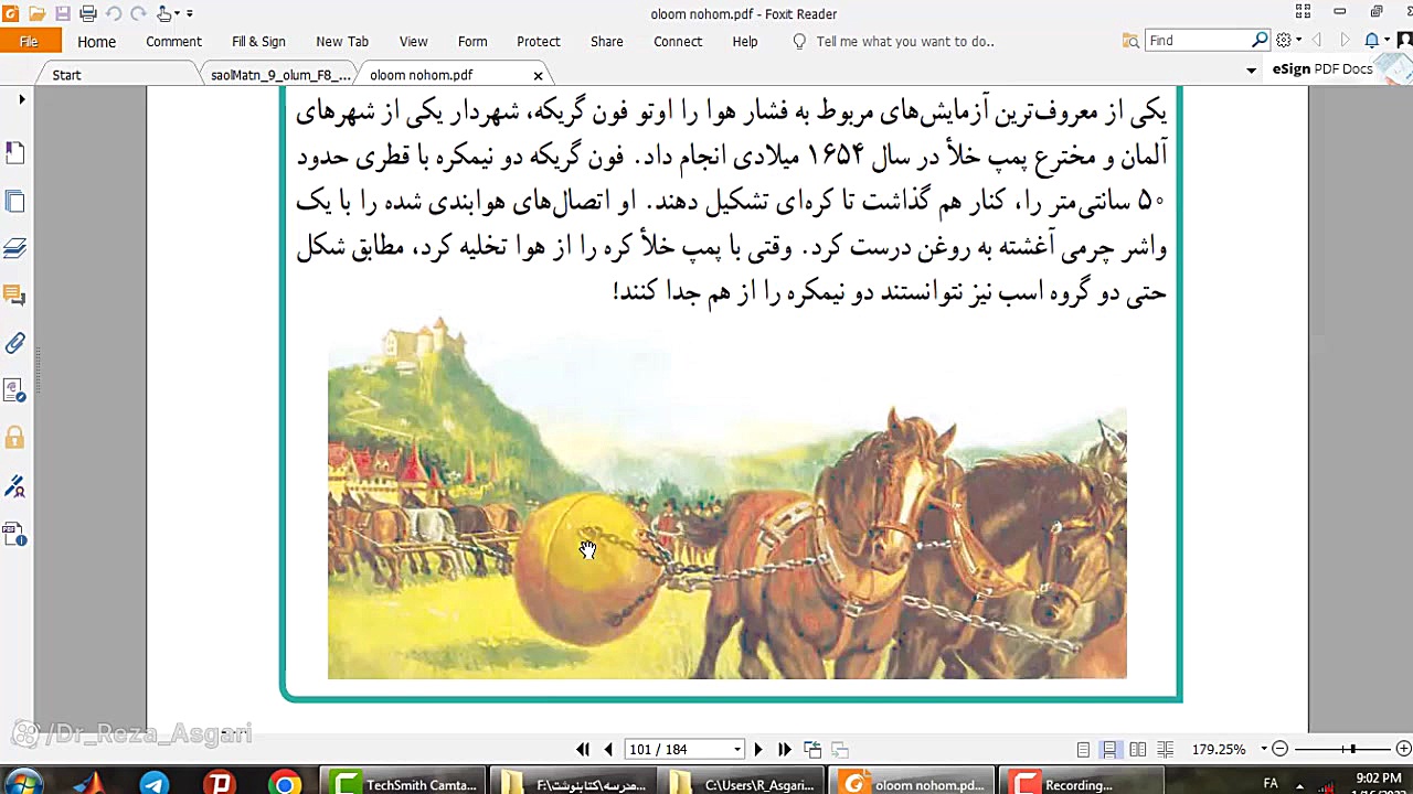 تدریس مفهومی فصل هشتم علوم نهم قسمت دوم مدرس: دکتر رضا عسگری کانال آموزشی دکتر رضا عسگری