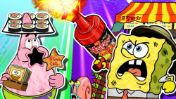 غذاهای خیابانی باب اسفنجی و پا...