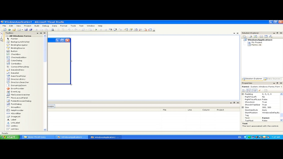 نحوه خواندن اطلاعات از کارت DAQ توسط Visual basic