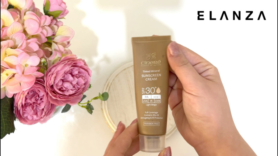 کرم ضد آفتاب سینره SPF 30 بژ روشن کاشت مو