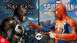 مقایسه بازی بتمن: شوالیه آرکهام در برابر مرد عنکبوتی 2018
