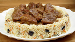 دستور پخت هویچ پلوی آذربایجانی با گوشت مجلسی دستور پخت هویچ پلوی آذربایجانی با گوشت مجلسی