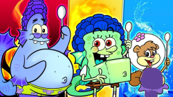 موجودات جادویی دریایی باب اسفن...