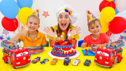 ولاد و نیکی  بازی با ماشین مک...