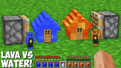 ماین کرفت لاوا کوچولو و آبی کو...
