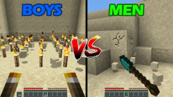 تفاوت بازی کردن پسرا و دخترا در ماینکرفت !!! ماینکرفت minecraft