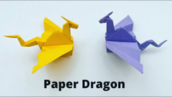 اسباب بازی کاغذی DRAGON را برای کودکان :: ایده های کاردستی آسان