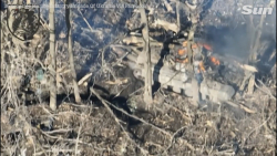 تفنگداران دریایی اوکراین مواضع...