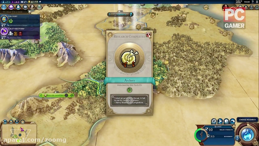 بخش هایی از صداپیشگی شان بین در بازی Civilization VI