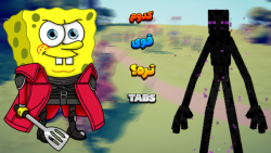 نبرد باب اسفنجی و اندرمن ماینک...