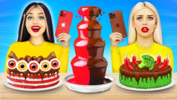 چالش غذایی  چالش فوند شکلاتی ب...