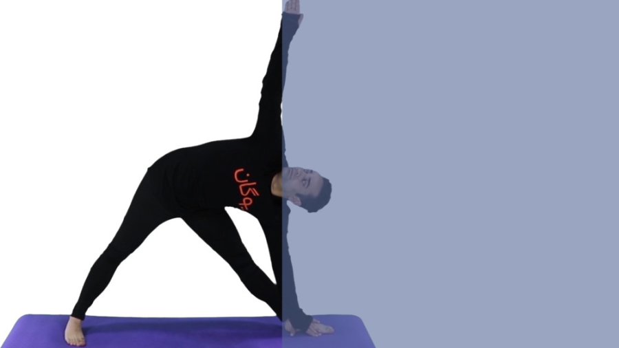 آموزش یوگا مقدماتی - تریکون اسانا