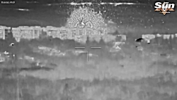 لحظه بمباران پایگاه ارتش اوکرا...