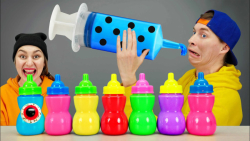 چالش غذایی موکبانگ ساخت ژله رن...