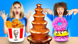 چالش غذایی  چالش خوشمزه شکلاتی...