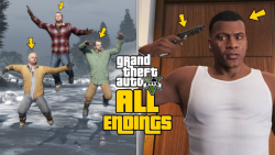 تمام 5 پایان بازی اتومبیل دزدی بزرگ ۵ - Grand Theft Auto V