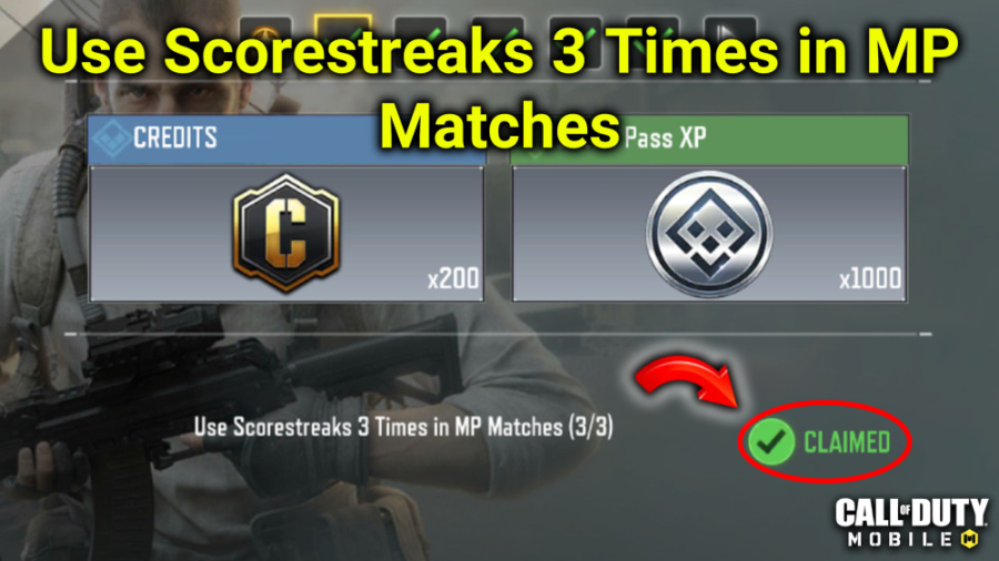 Use Scorestreaks 3 Times in MP Matches Call Of Duty Mobile