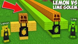 ماین کرفت گولم ترکیبی لیمو و دوستش !! | ماینکرفت ماین کرافت ماین کرفت Minecraft
