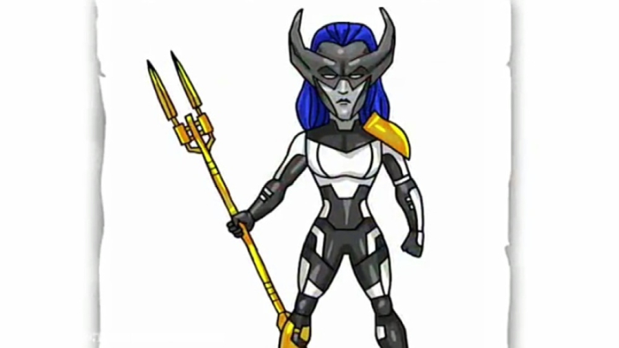 چطور کاراکتر پروکسیما میدنایت(proxima midnight)رو نقاشی کنیم؟ زمان799ثانیه