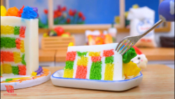 تزیین کیک چهار لایه  مینی کیک...