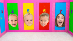 ولاد و نیکی  چالش درهای رنگی ب...