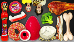 چالش غذایی  چالش خنده دار با آ...