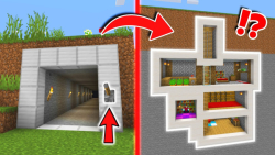 آموزش ساخت خانه مخفی در ماینکرفت !!! | Minecraft ماین کرفت ماینکرفت