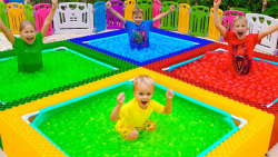 ولاد و نیکی  چالش بالن های آبی...