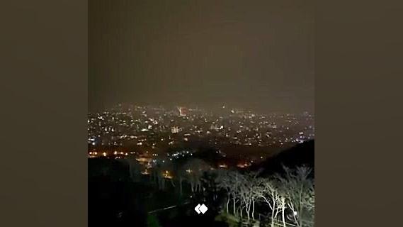 چهارشنبه سوری از نمای توچال: تهران در وضعيت جنگى! (فيلم) زمان15ثانیه