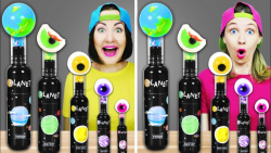 چالش غذایی  چالش خنده دار واقع...