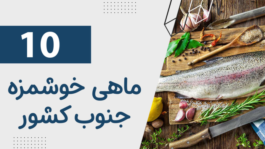 معرفی 10 نمونه‌ی خوشمزه‌ترین و بهترین ماهی جنوب زمان574ثانیه