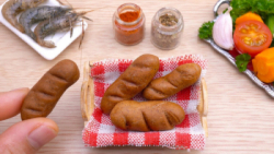 طرز تهیه میگو مینیاتوری :: آشپزی مینیاتوری :: وسایل مینیاتوری