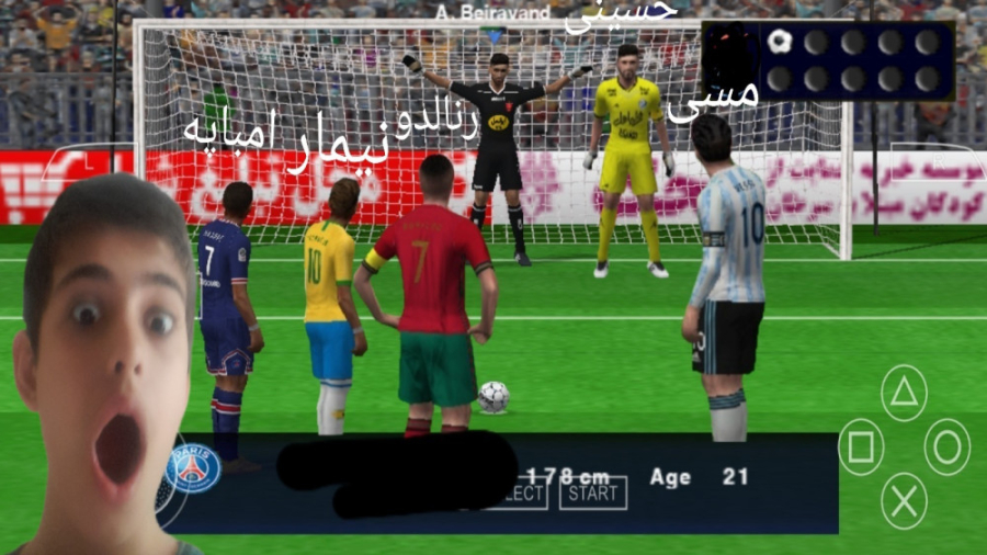 چالش فوتبال پنالتی با بهترین ها و دروازه بان غول پیکر کاشت ابرو