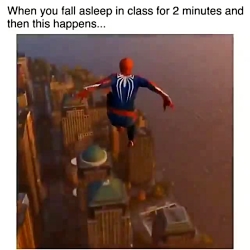 وقتی وسط کلاس خوابت میبره
