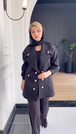 کت زنانه بهاری جنس کتان کریستا...