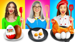 چالش غذایی  چالش درست کردن تخم...