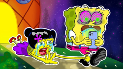 باب اسفنجی معتاد گوشی و تلویزی...